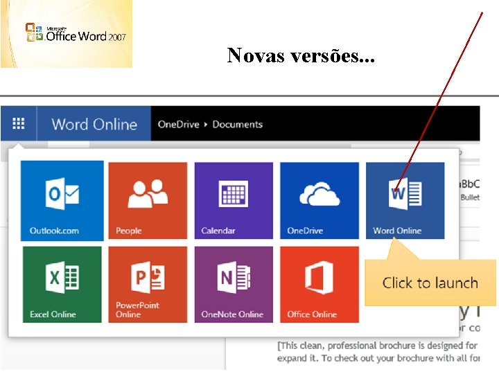 Novas versões. . . XP 15 