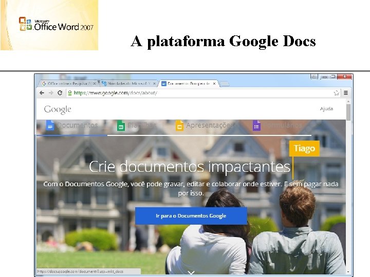 A plataforma Google Docs XP 63 