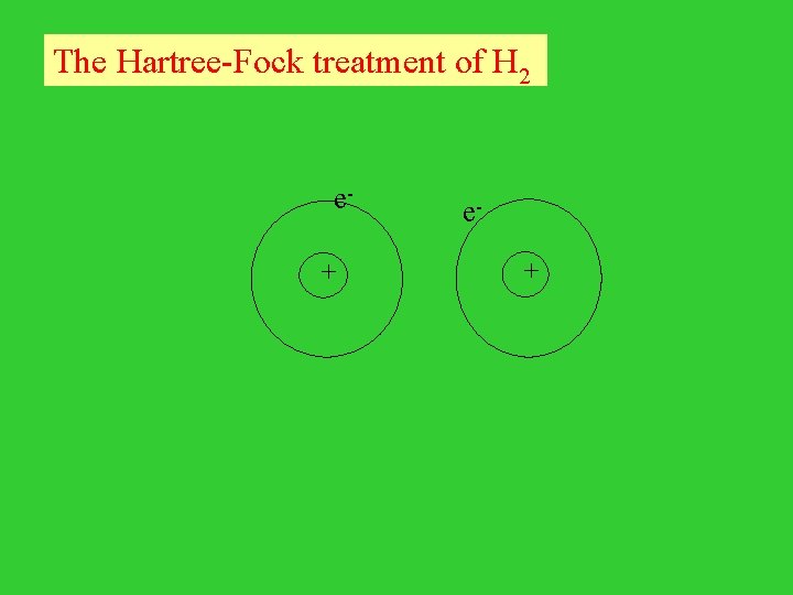 The Hartree-Fock treatment of H 2 e + 