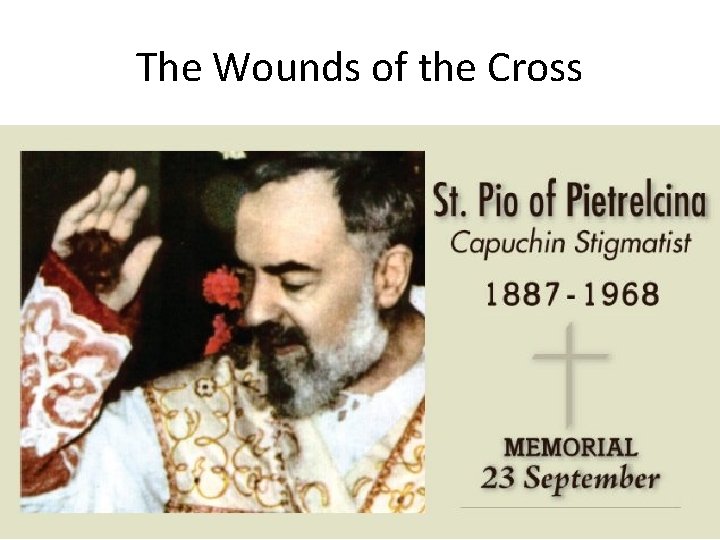 The Wounds of the Cross 