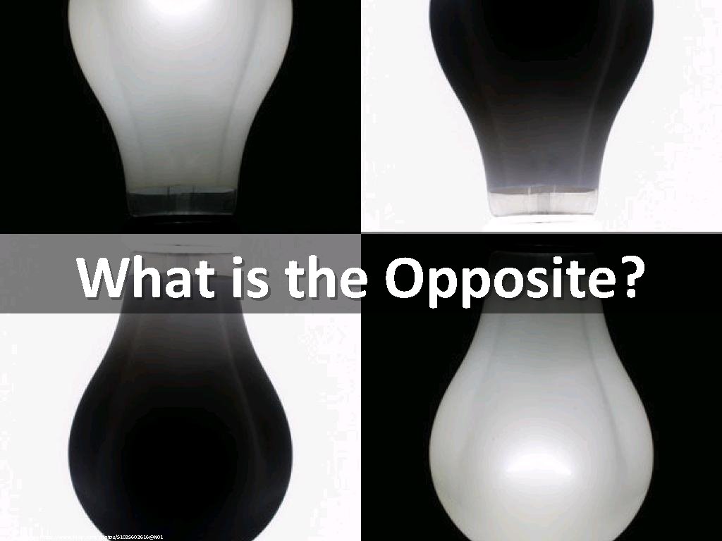 What is the Opposite? cc: gregw - https: //www. flickr. com/photos/51035602616@N 01 