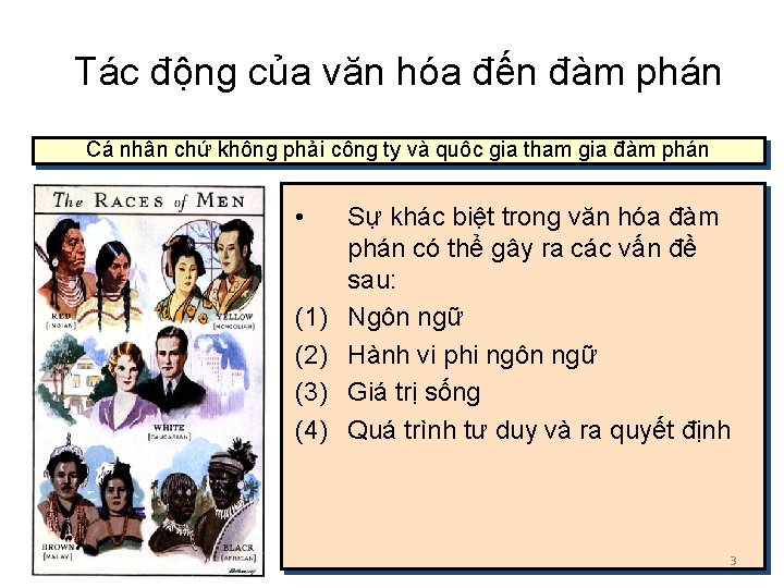 Tác động của văn hóa đến đàm phán Cá nhân chứ không phải công Tác động của văn hóa đến đàm phán Cá nhân chứ không phải công