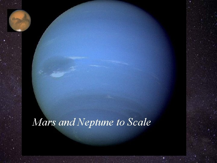 Mars and Neptune to Scale 