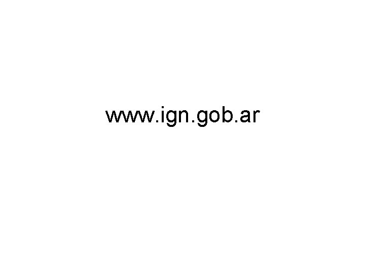www. ign. gob. ar 