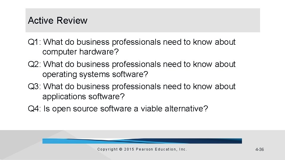 Active Review Q 1: What do business professionals need to know about computer hardware?