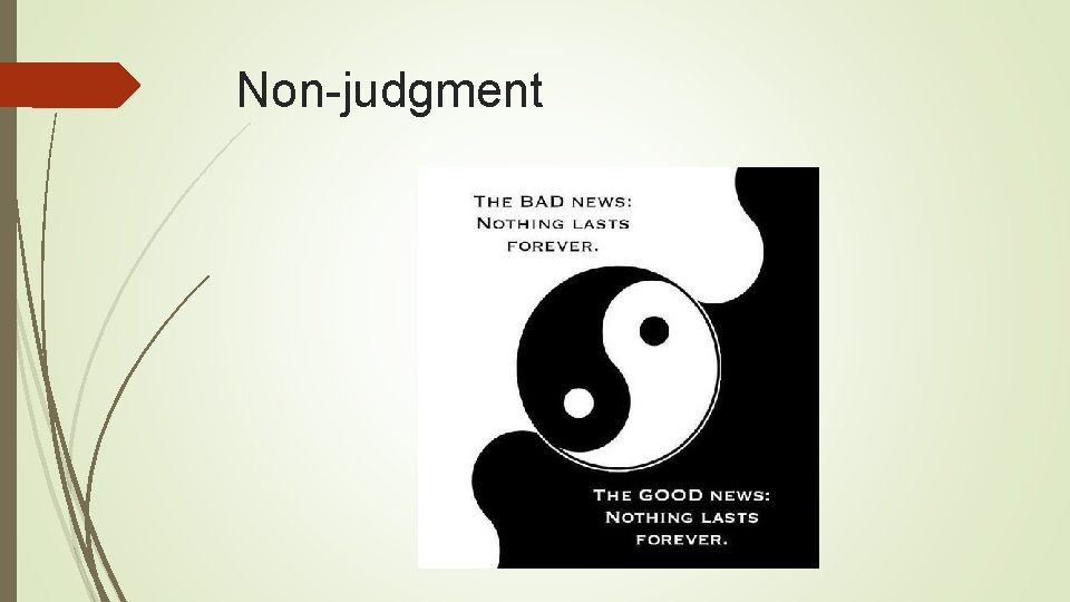 Non-judgment 