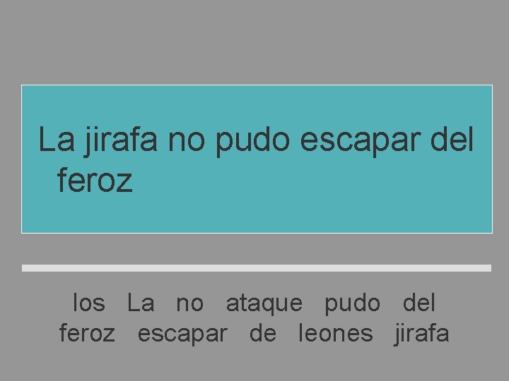 La jirafa no pudo escapar del feroz ataque de los leones los La no La jirafa no pudo escapar del feroz ataque de los leones los La no