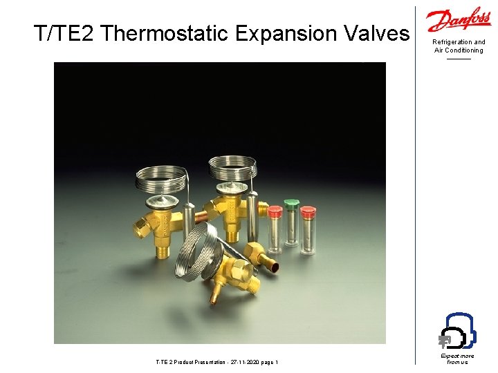 T/TE 2 Thermostatic Expansion Valves T-TE 2 Product Presentation - 27 -11 -2020 page