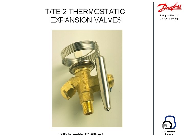T/TE 2 THERMOSTATIC EXPANSION VALVES T-TE 2 Product Presentation - 27 -11 -2020 page