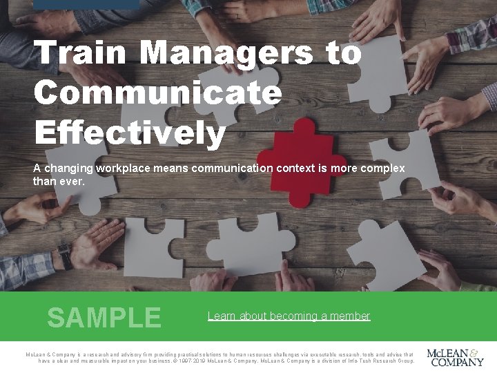 Train Managers to Communicate Effectively A changing workplace means communication context is more complex