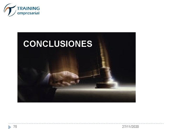 CONCLUSIONES 75 27/11/2020 