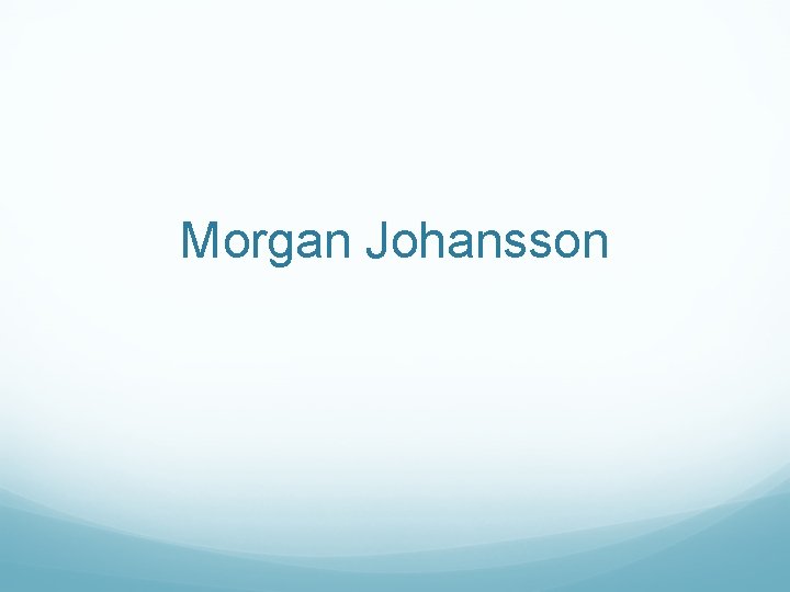 Morgan Johansson 