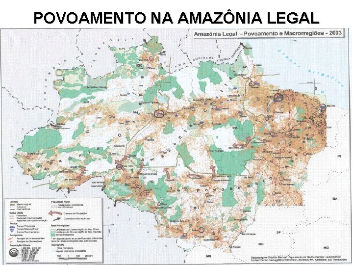 POVOAMENTO NA AMAZÔNIA LEGAL 
