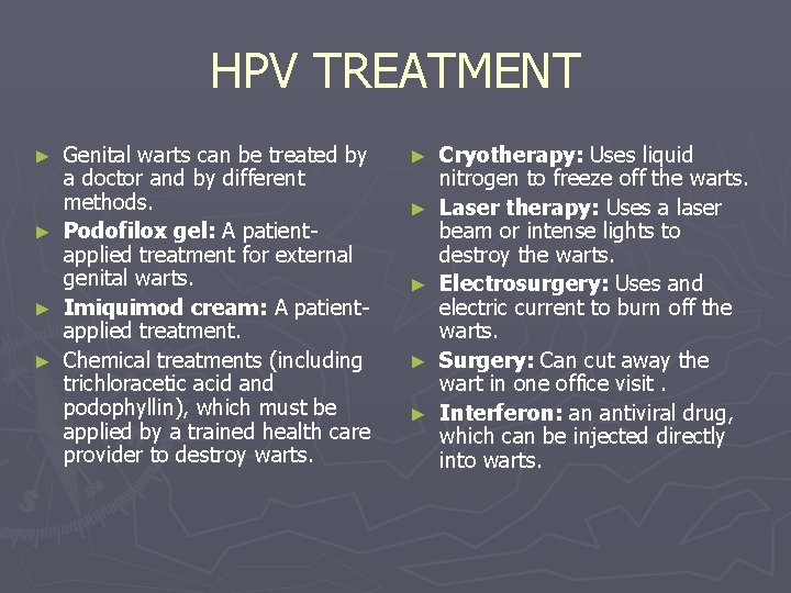 hpv infection cure)