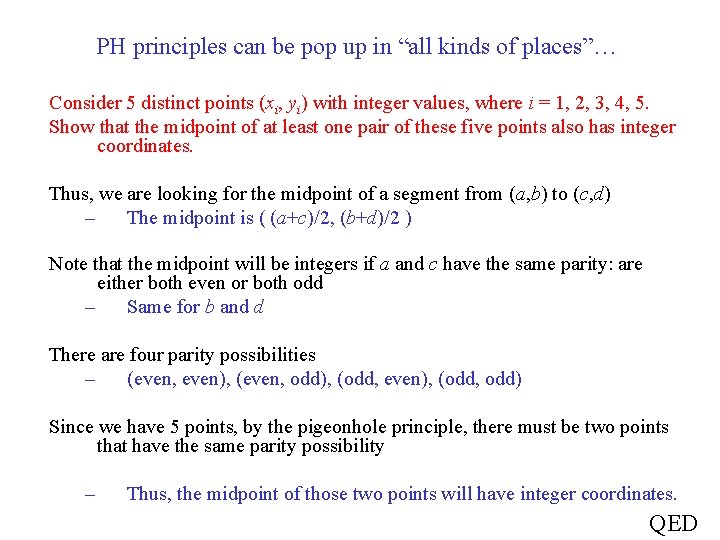 PH principles can be pop up in “all kinds of places”… Consider 5 distinct