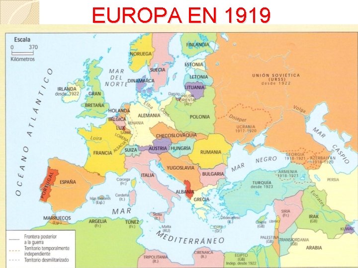EUROPA EN 1919 