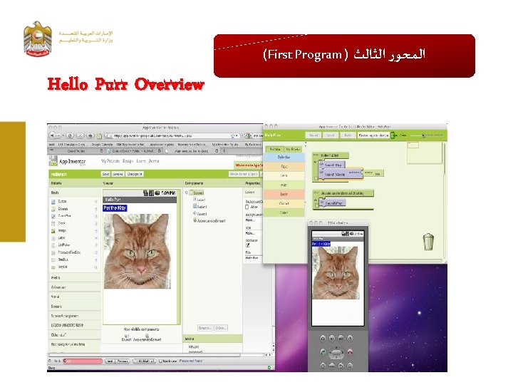 (First Program) ﺍﻟﻤﺤﻮﺭ ﺍﻟﺜﺎﻟﺚ Hello Purr Overview 