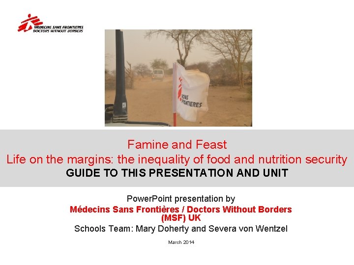 Famine and Feast Life on the margins: the inequality of food and nutrition security