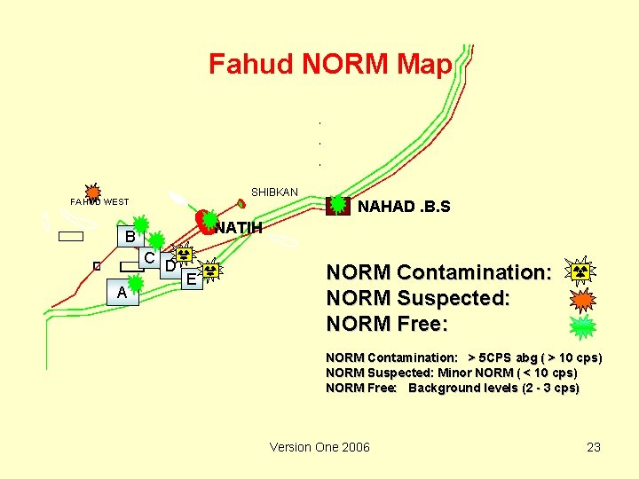 Fahud NORM Map SHIBKAN FAHUD WEST NATIH B C A NAHAD. B. S D