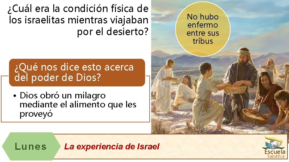 ¿Cuál era la condición física de los israelitas mientras viajaban por el desierto? No