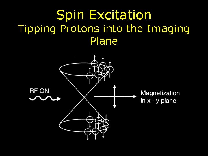 Spin Excitation Tipping Protons into the Imaging Plane 