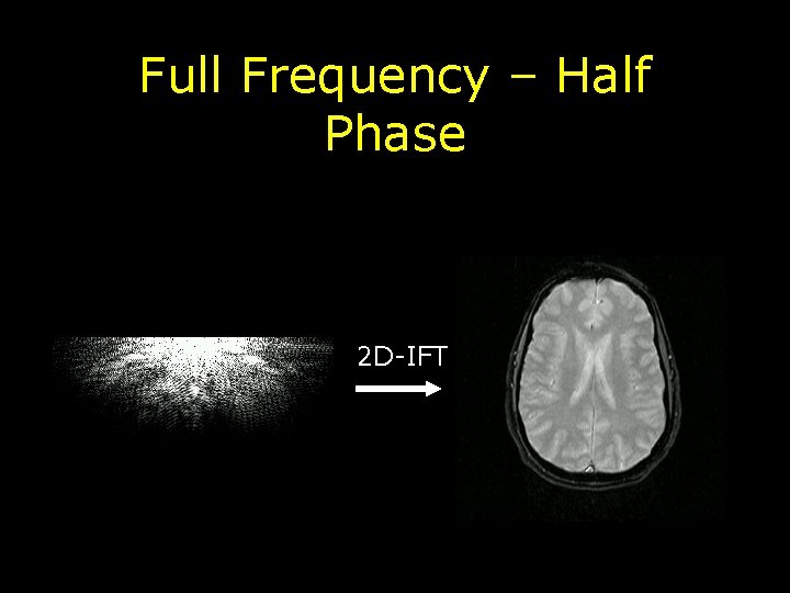 Full Frequency – Half Phase 2 D-IFT 