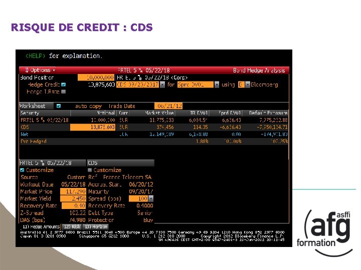 RISQUE DE CREDIT : CDS 