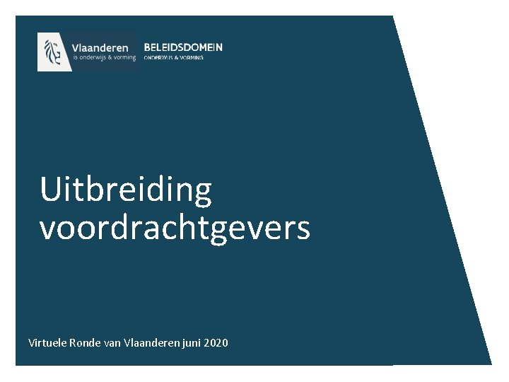 Uitbreiding voordrachtgevers Virtuele Ronde van Vlaanderen juni 2020 