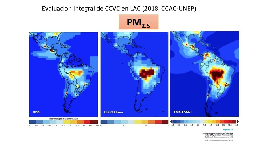 Evaluacion Integral de CCVC en LAC (2018, CCAC-UNEP) PM 2. 5 