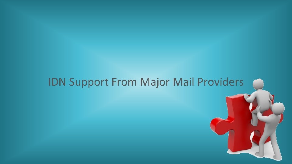 IDN Support From Major Mail Providers 