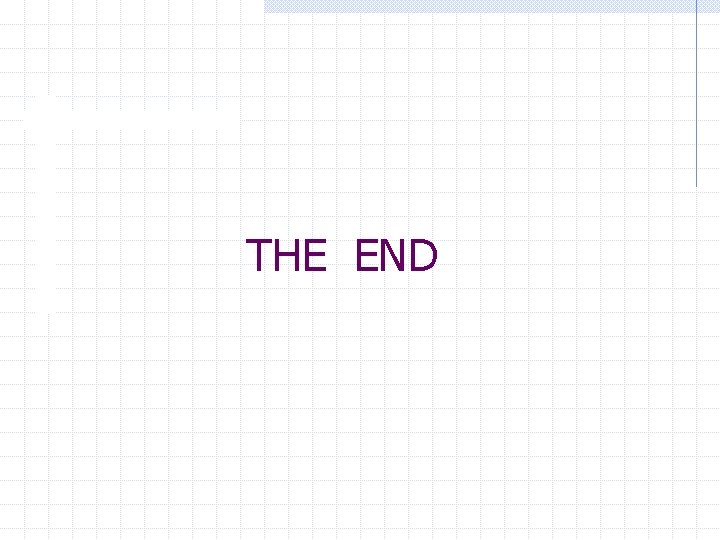 THE END 