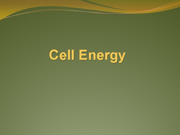 Cell Energy 