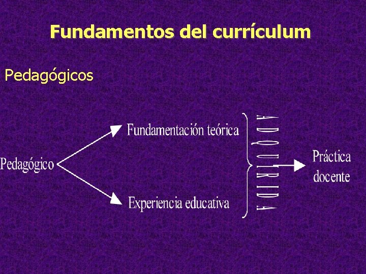 Fundamentos del currículum Pedagógicos 