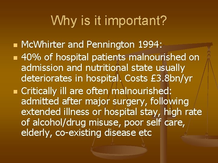 Why is it important? n n n Mc. Whirter and Pennington 1994: 40% of