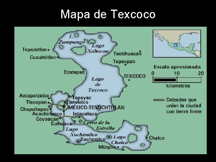 Mapa de Texcoco 