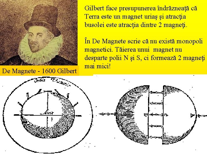 Gilbert face presupunerea îndrăzneaţă că Terra este un magnet uriaş şi atracţia busolei este