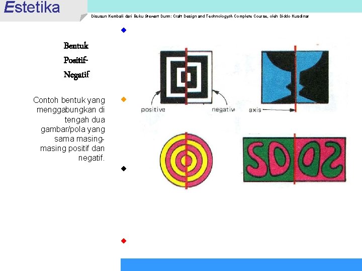 Estetika Disusun Kembali dari Buku Stewart Dunn: Craft Design and Technology/A Complete Course, oleh