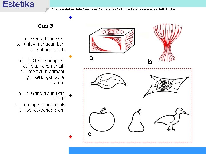 Estetika Disusun Kembali dari Buku Stewart Dunn: Craft Design and Technology/A Complete Course, oleh