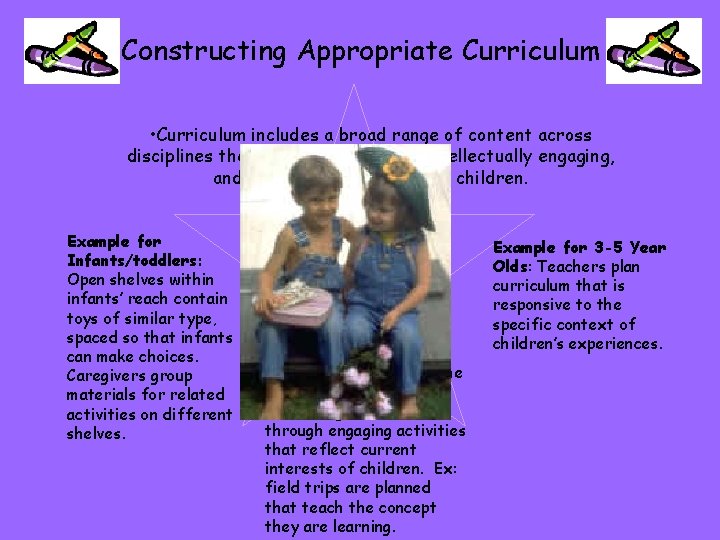 Constructing Appropriate Curriculum • Curriculum includes a broad range of content across disciplines that
