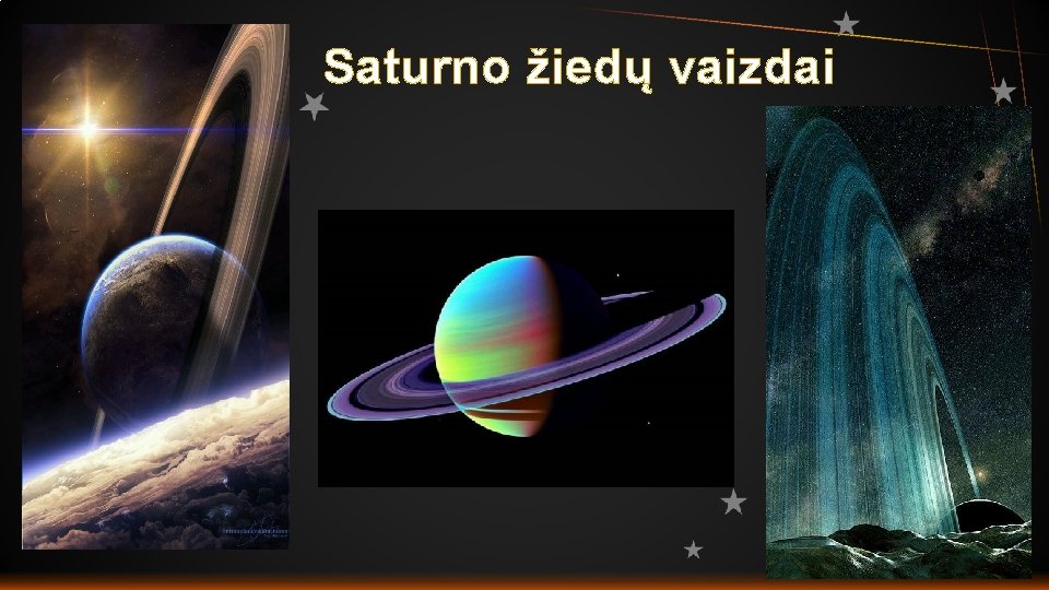 Saturno žiedų vaizdai 