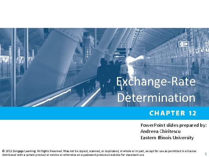 Exchange‐Rate Determination Power. Point slides prepared by: Andreea Chiritescu Eastern Illinois University © 2011