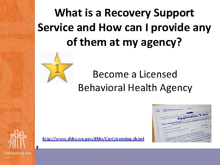 What is a Recovery Support Service and How can I provide any of them