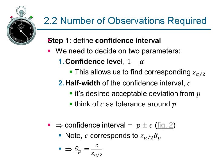 2. 2 Number of Observations Required § 