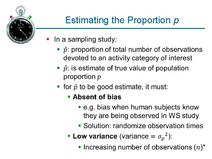 Estimating the Proportion p § 