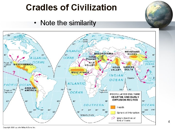 Cradles of Civilization • Note the similarity 4 