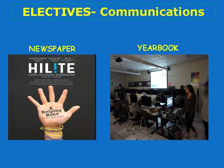 ELECTIVES- Communications NEWSPAPER YEARBOOK 