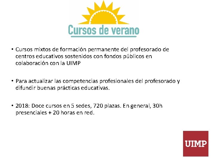  • Cursos mixtos de formación permanente del profesorado de centros educativos sostenidos con
