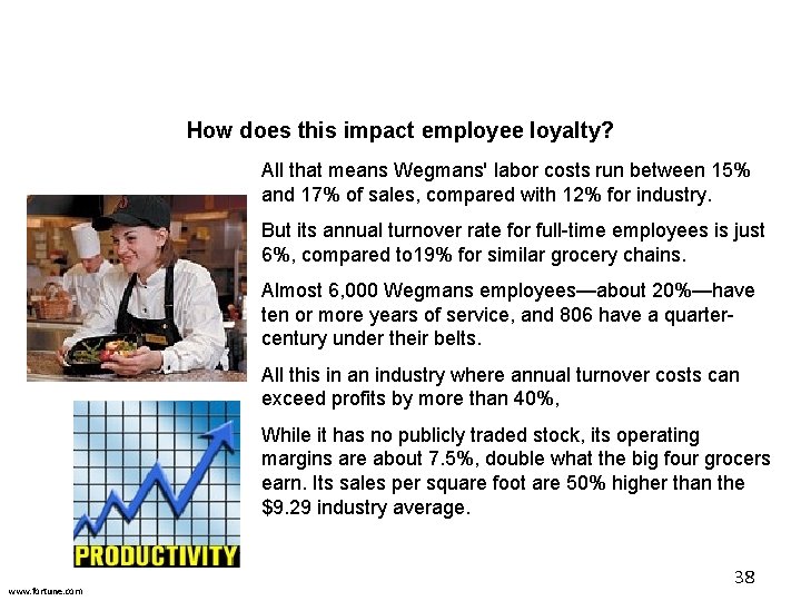 How does this impact employee loyalty? All that means Wegmans' labor costs run between How does this impact employee loyalty? All that means Wegmans' labor costs run between