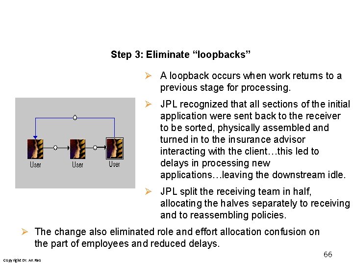 Step 3: Eliminate “loopbacks” Ø A loopback occurs when work returns to a previous Step 3: Eliminate “loopbacks” Ø A loopback occurs when work returns to a previous