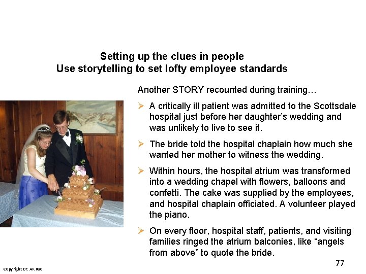Setting up the clues in people Use storytelling to set lofty employee standards Another Setting up the clues in people Use storytelling to set lofty employee standards Another